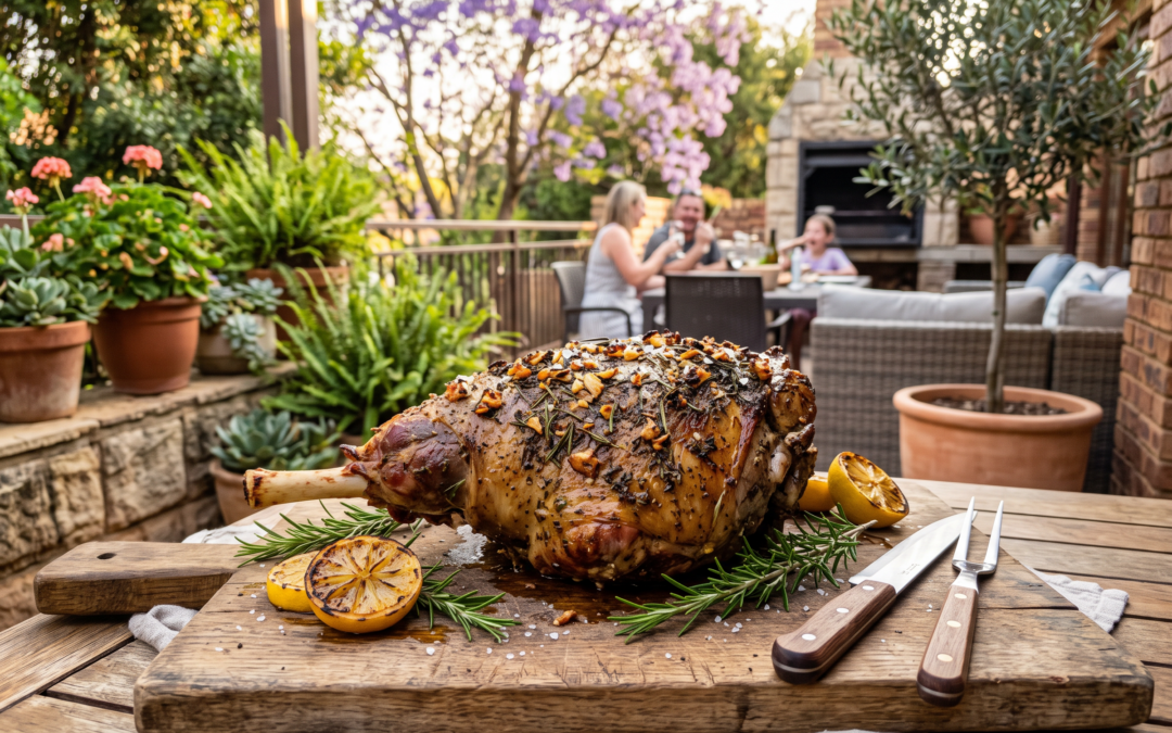 Garlic & Rosemary Leg of Lamb