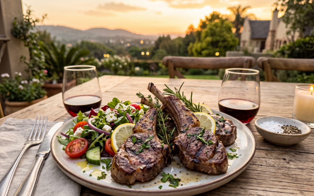 Lamb Chops with Garlic, Lemon & Herbs